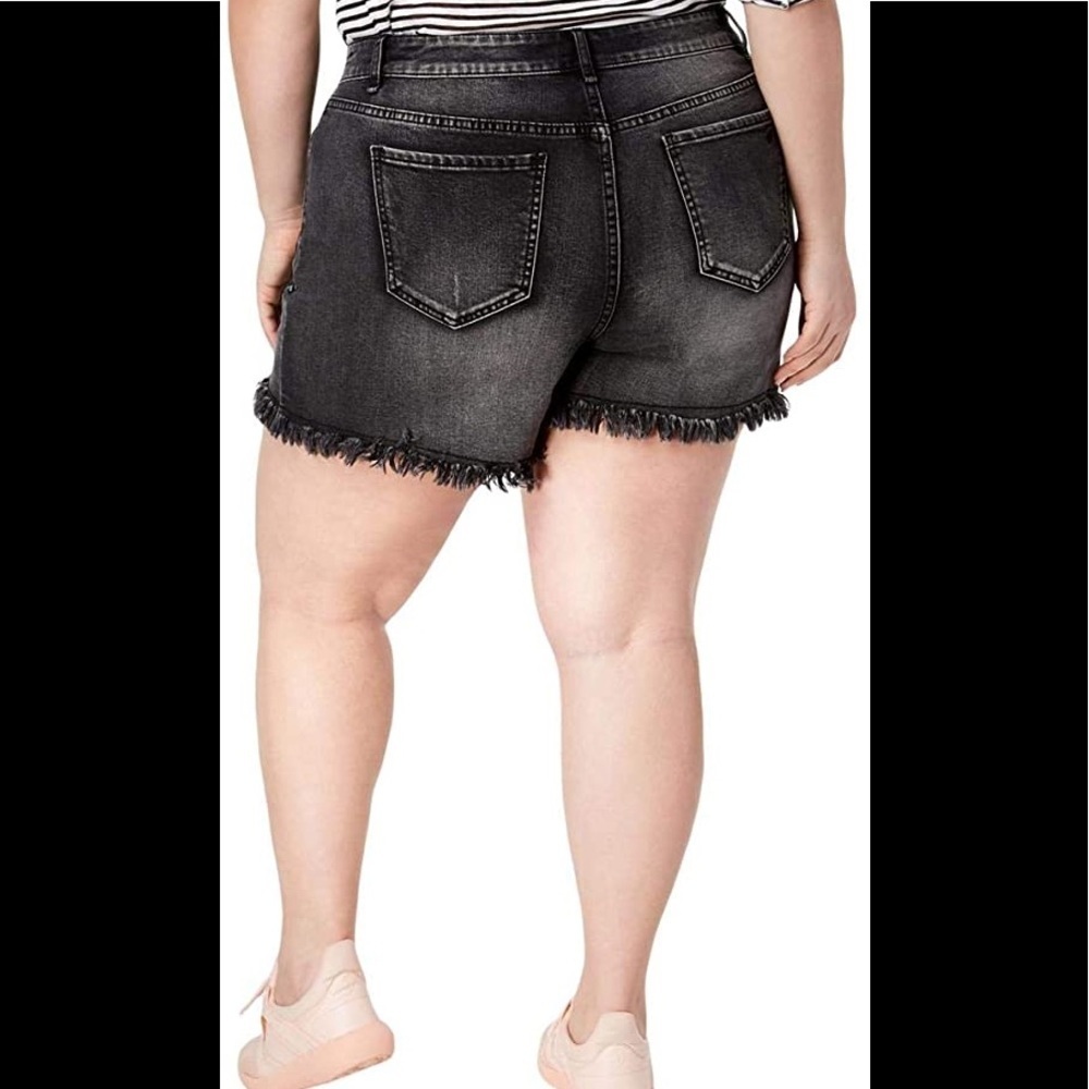 WILLIAM RAST Embroidered Frayed Denim Shorts 20W - Picture 2 of 10
